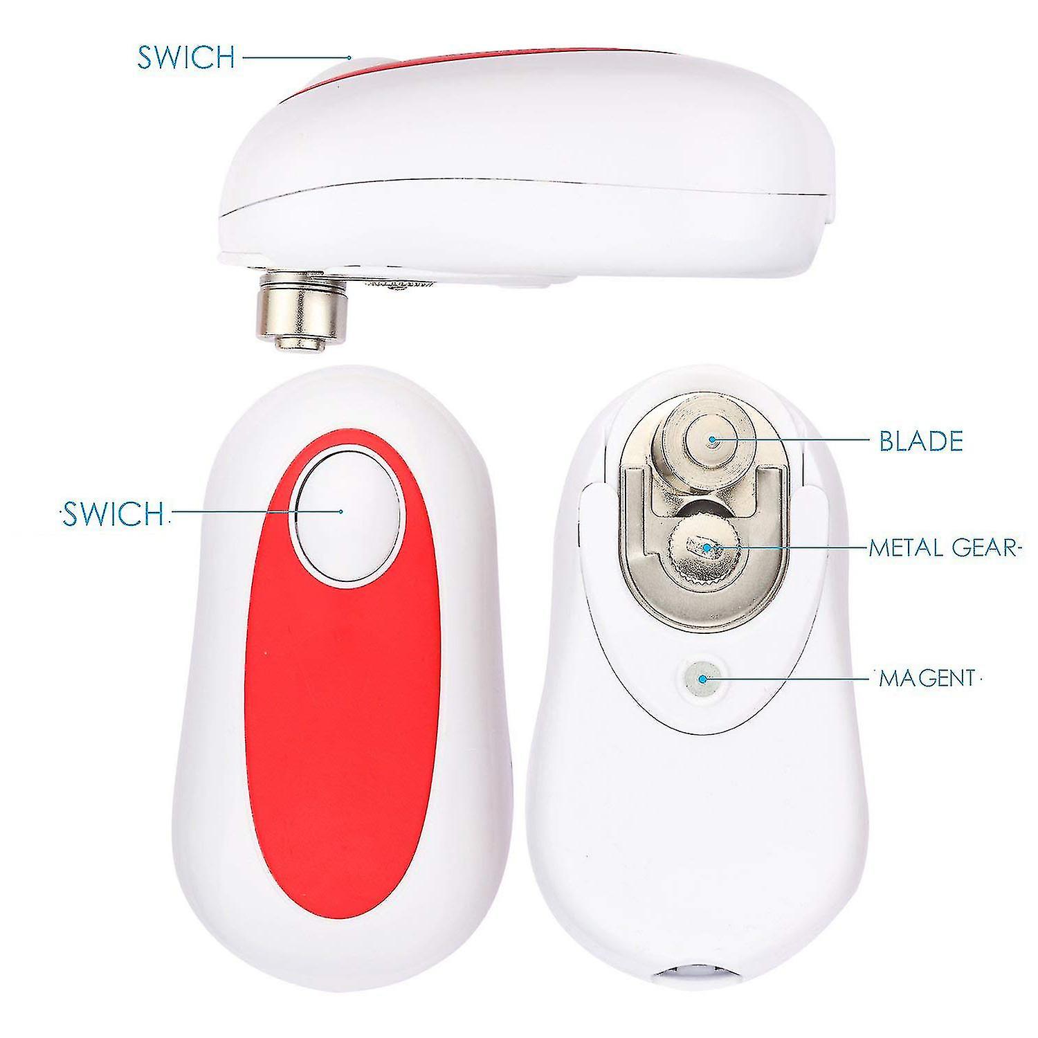 Can Opener， Electric Can Opener Smooth Edge One Touch Can Opener