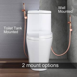 Amucolo Handheld Bidet SprayerBrass Cloth Diaper Toilet Sprayer Attachment with Bidet HoseBackflow Preventer for Self Cleaning YeaD-CYD0-UW8