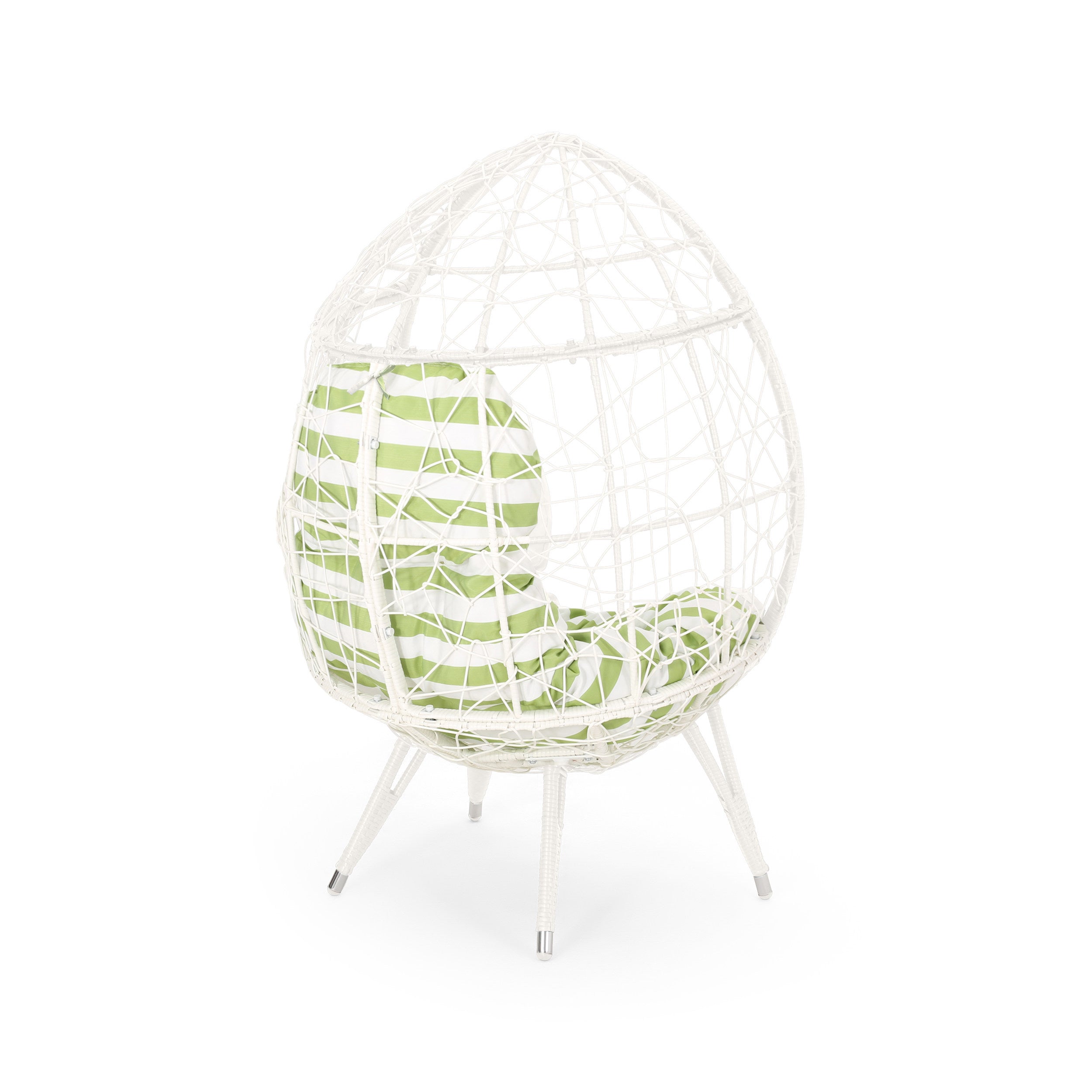 Hendryx Outdoor Freestanding Wicker Teardrop / Egg Chair