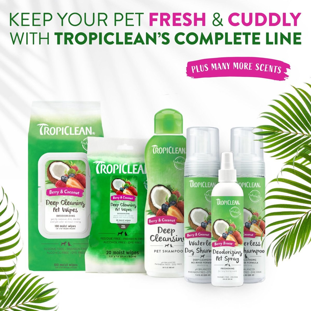 TropiClean Deep Cleaning Deodorizing Dogs Wipes