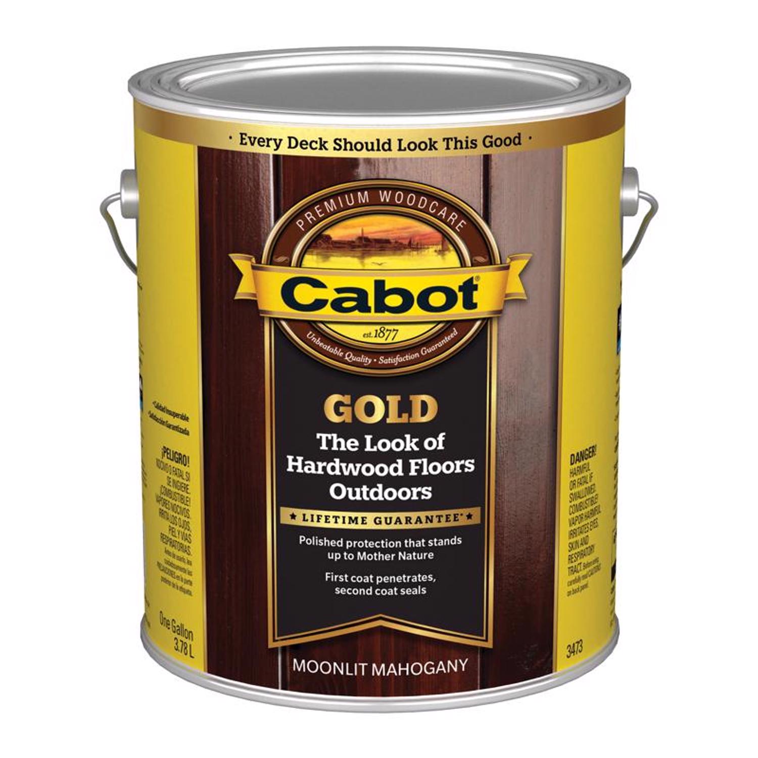 Cabot Gold Transparent Satin Moonlit Mahogany Oil-Based Alkyd Stain 1 gal