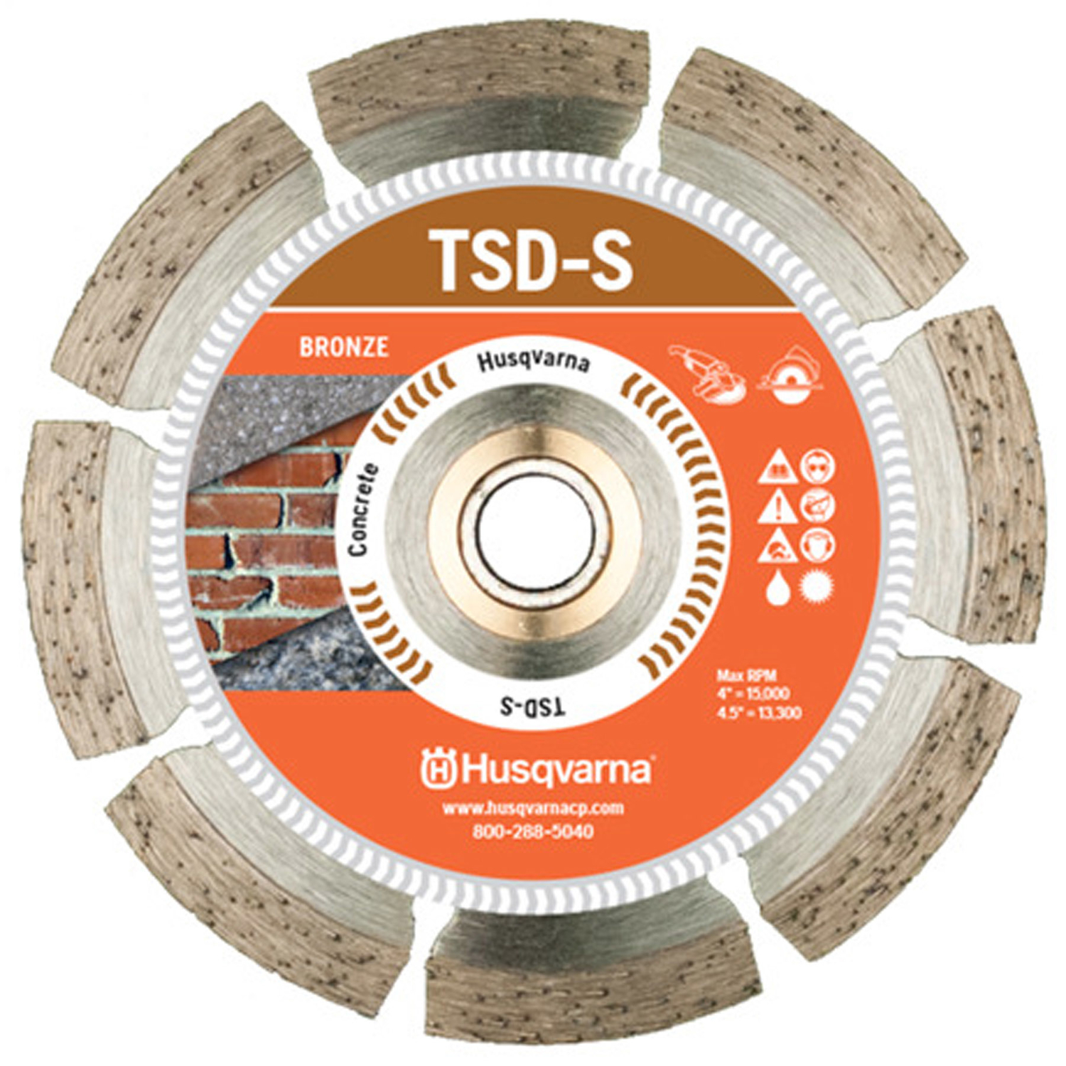 Husqvarna Tacti-Cut Dri Disc 4-1/2 in. D X 7/8 in. Steel Segmented Rim Diamond Saw Blade 1 pk