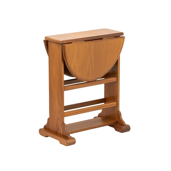 Solid Teak Drop-Leaf Table