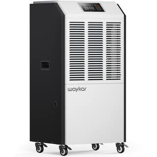 waykar 291-Pint Industrial Dehumidifier with Smart Dry for Bedrooms Basements or Humid Rooms up to 9000 sq. ft. in White. HDCX-DP138B