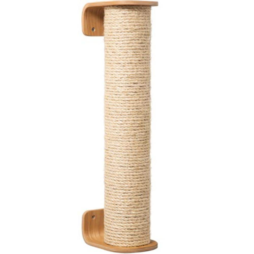 AndMakers MYZOO Cylinder Beige Wall Mounted Using and Floor Using Cat Scratcher and Scratching Post Furniture Cover MZ-Cylinder