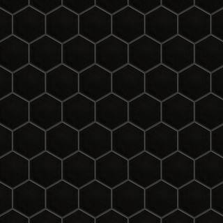 Merola Tile Metro 2 in. Hex Black Porcelain Mosaic Tile (10.0 sq. ft.Case) FXLM2HMB