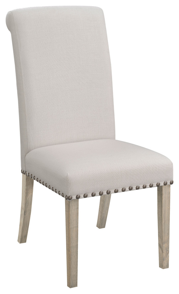 Salem Upholstered Side Chairs Rustic Smoke and Grey  Set of 2   Modern   Dining Chairs   by Modon  Houzz