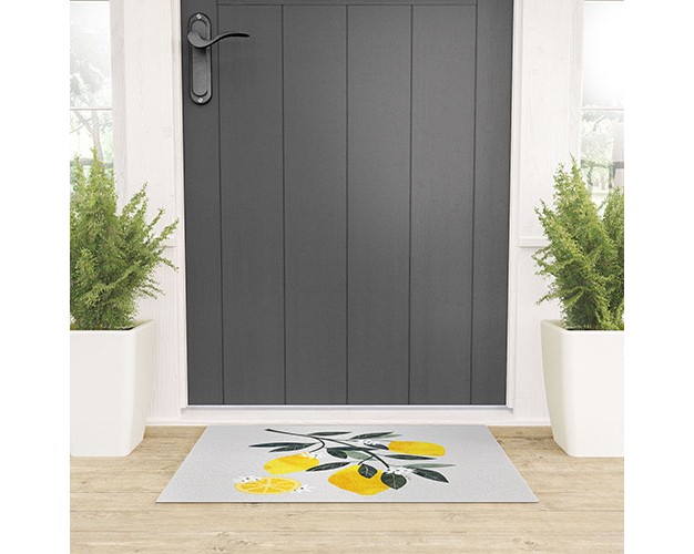 El Buen Limon Lemon Tree Branch Welcome Mat society6