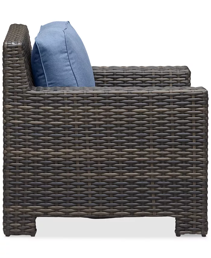 Furniture Viewport Wicker Outdoor Club Chair with Sunbrellaandreg; Cushions