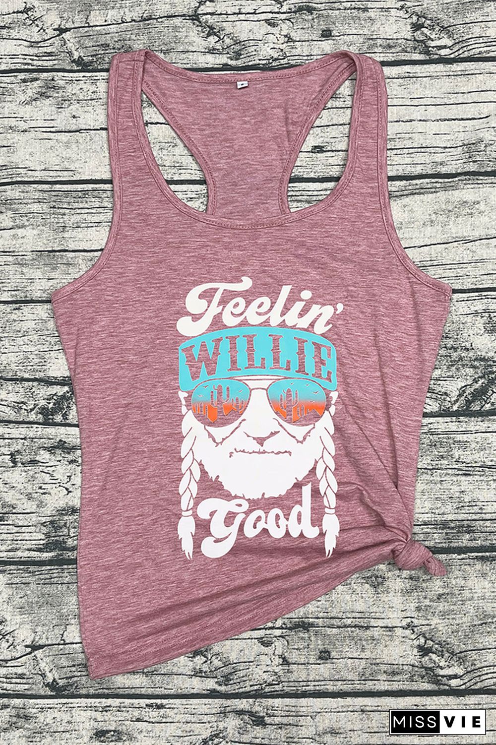 Feelin Good Print Sleeveless Tank Top Wholesale