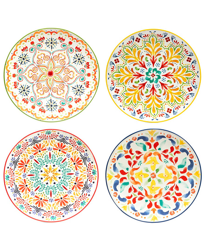 Certified International Sweet Spicy Dinner Plate Set of 4