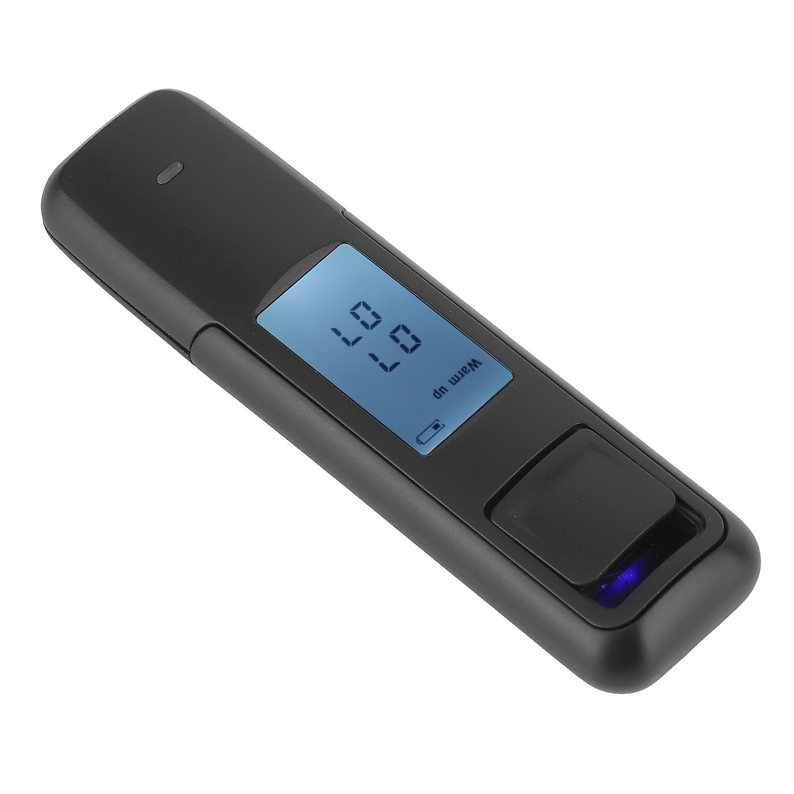 Portable Breathalyzer Lcd Display Wine Tester Drunk Driving Analyzer Blow Detector Csy006black