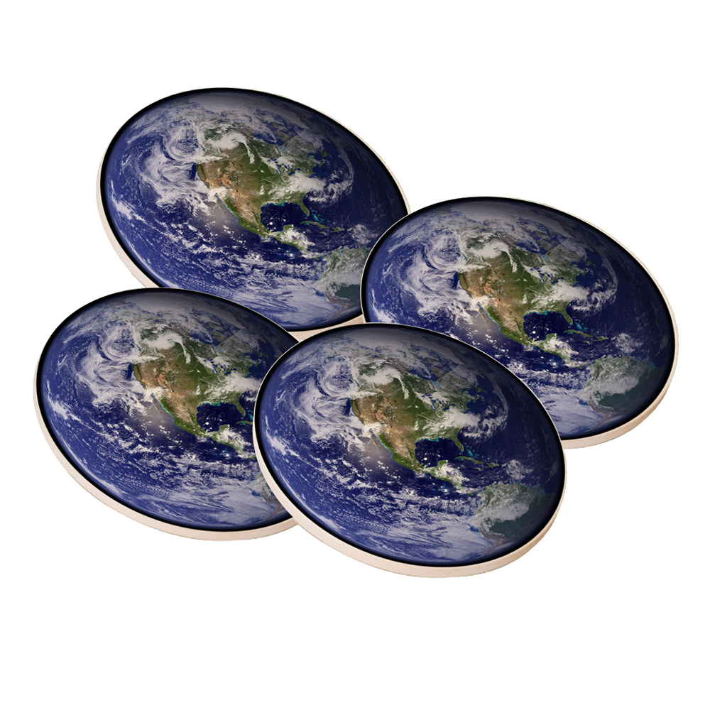 KuzmarK Sandstone Drink Coaster (set of 4) - Earth