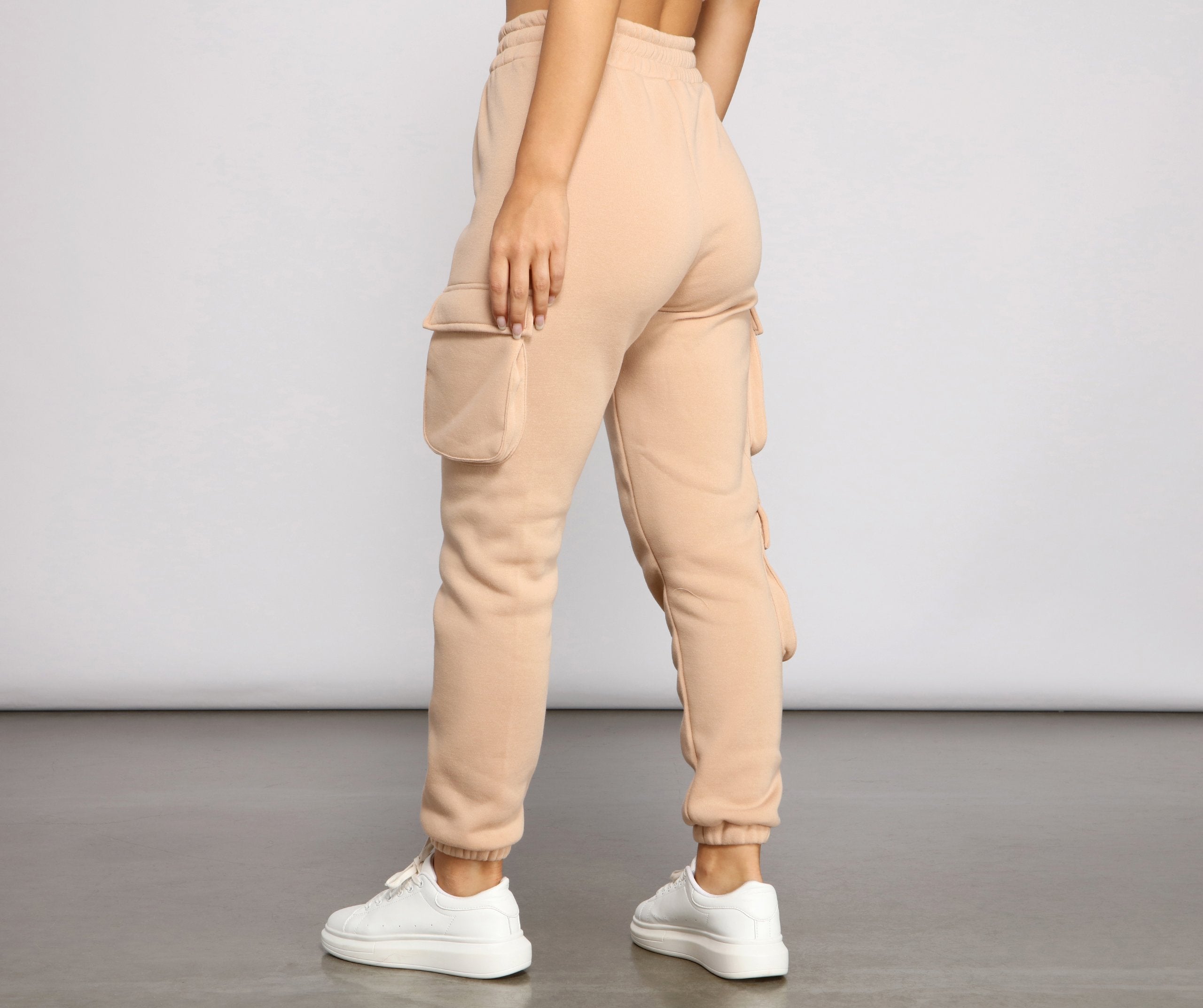 Low Profile High Waist Cargo Joggers