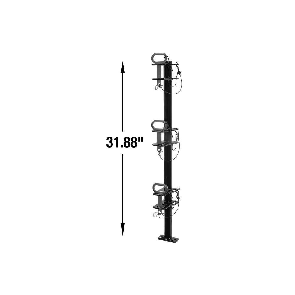 Buyers Products Company Channel Style 3-Trimmer Lockable Rack LT13