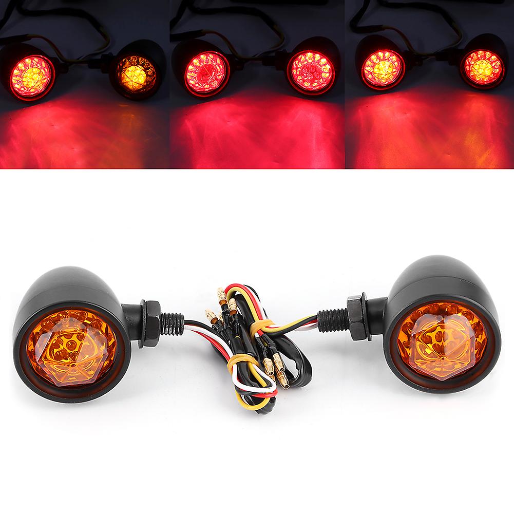 2pcs Led Turn Signal Light Motorcycle Cornering Lamp Direction Indicator 10mm Fixing Bolt Thread