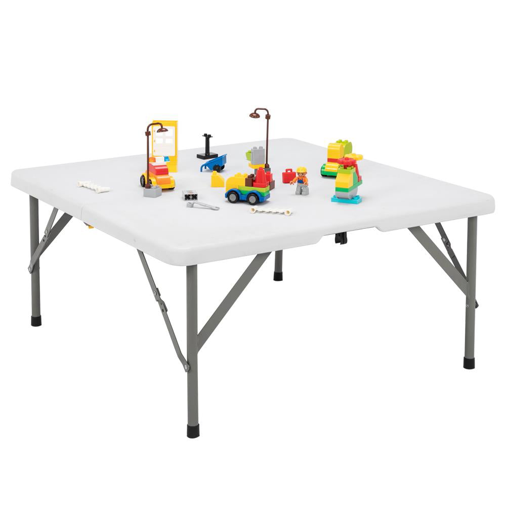 Zimtown Office Star Resin Multipurpose Square Table, Foldable Table