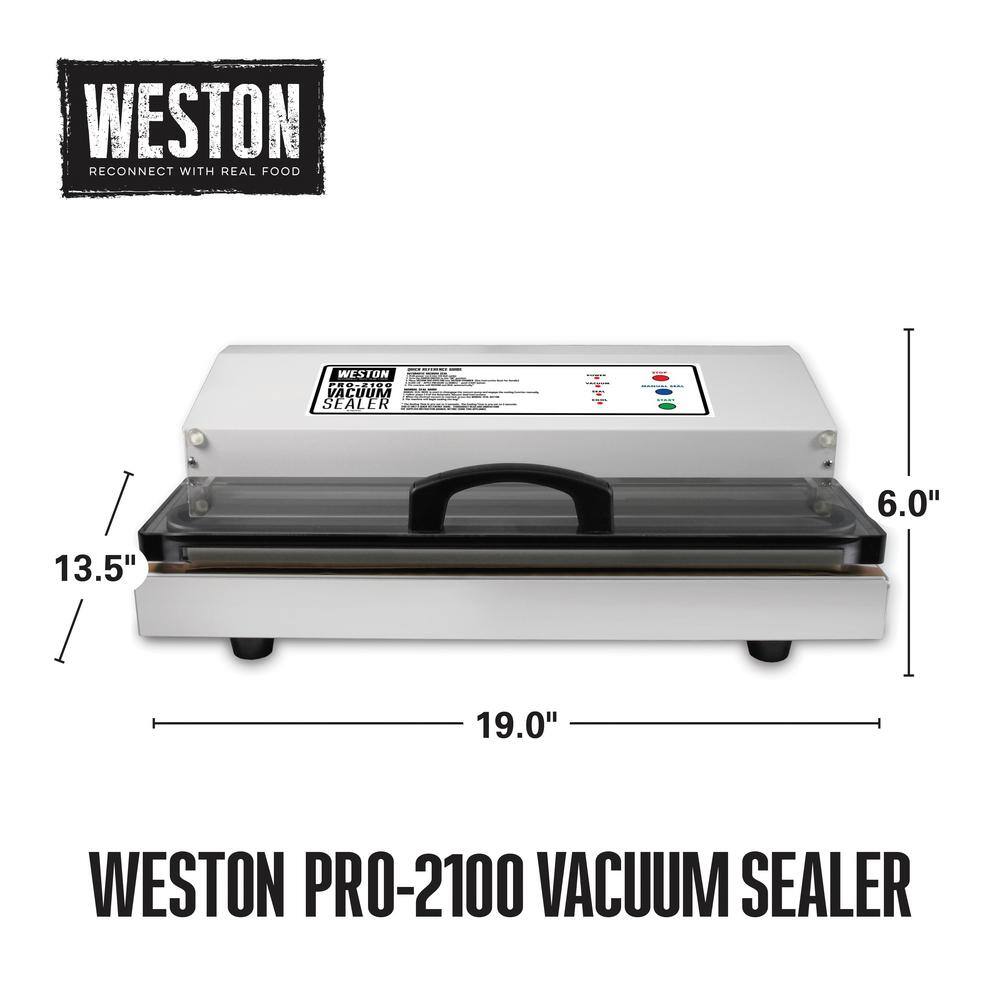 Weston Pro-2100 White Food Vacuum Sealer 65-0101