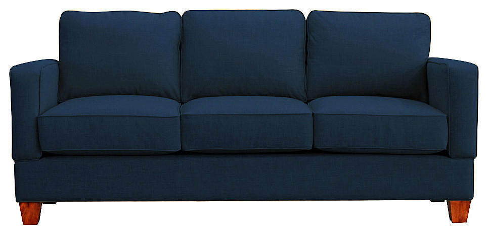 Raleigh Quick Assembly Three Seat Oak Leg Sofa   Transitional   Sofas   by Small Space Seating  Houzz