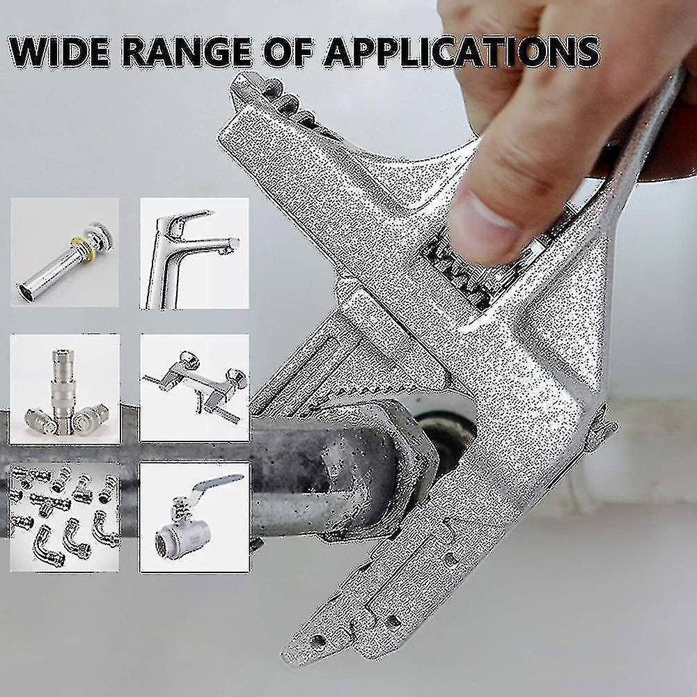 Portable Wrench Multi-function Short Handle Universal Wrench Adjustable Bathroom Large Alloy Tool Re