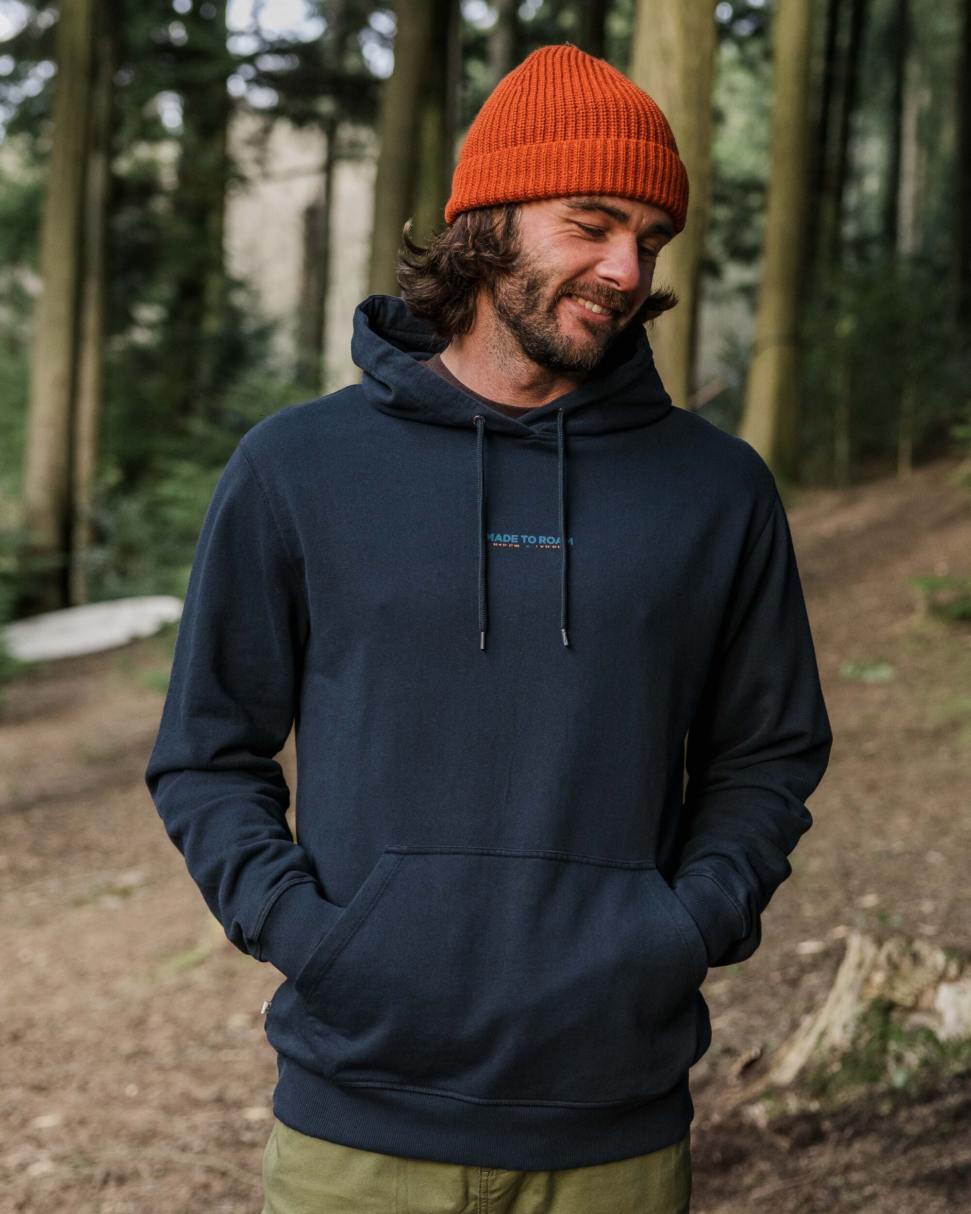 Pace Recycled Cotton Hoodie - Deep Navy