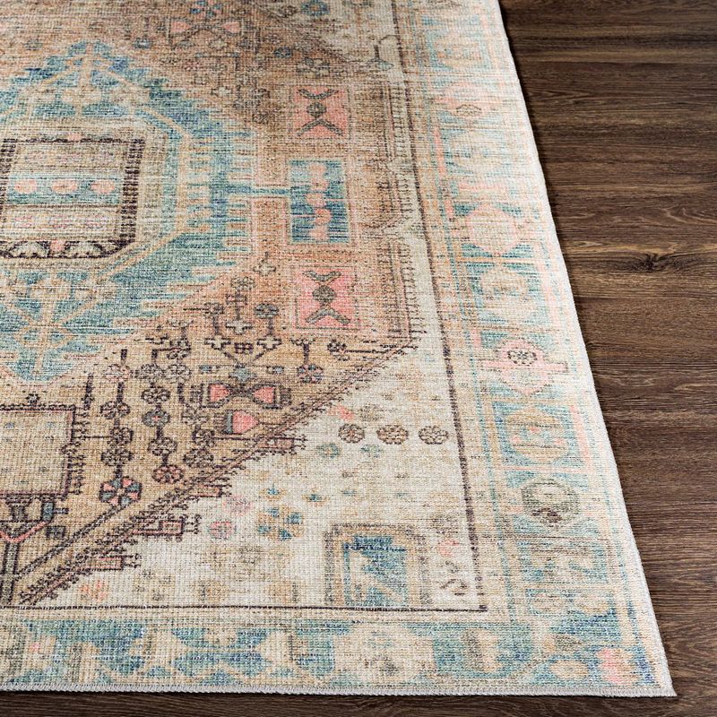 Oak Lawn Traditional Washable Area Rug