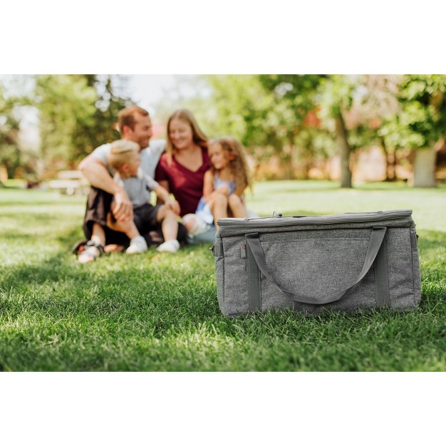 Picnic Time Collapsible 45qt Cooler Heathered Gray