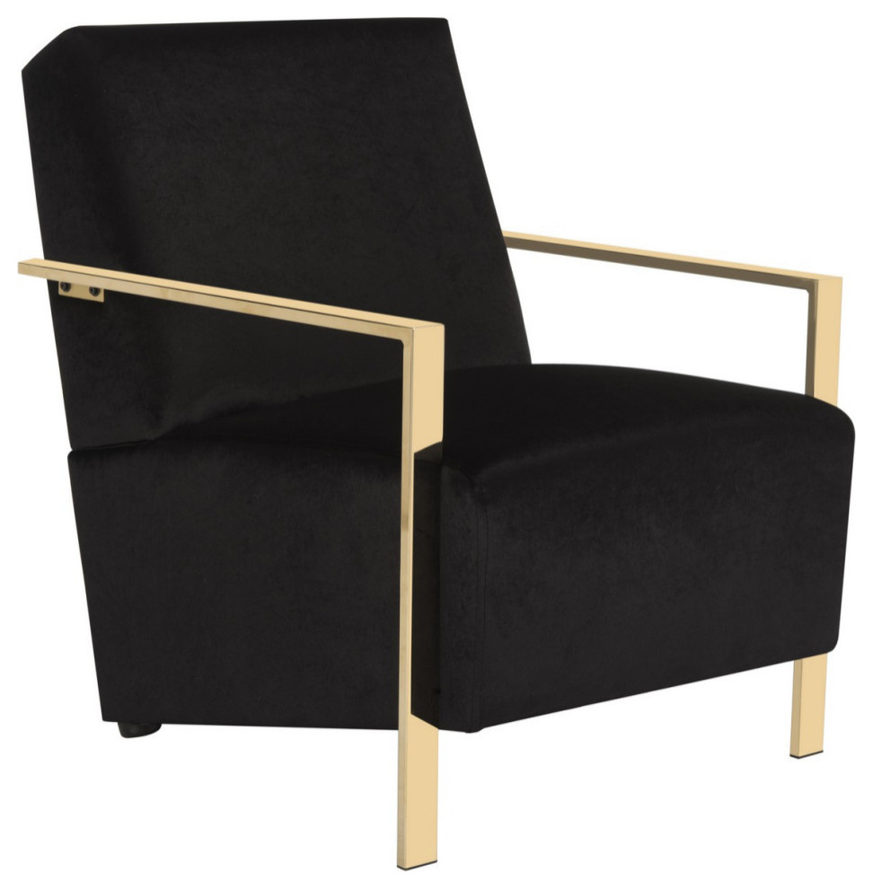 Natalie Accent Chair Black   Modern   Armchairs And Accent Chairs   by Virgil Stanis Design  Houzz