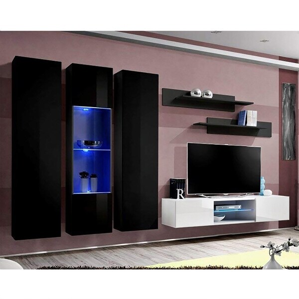 Fly C5 33TV Wall Mounted Floating Modern Entertainment Center