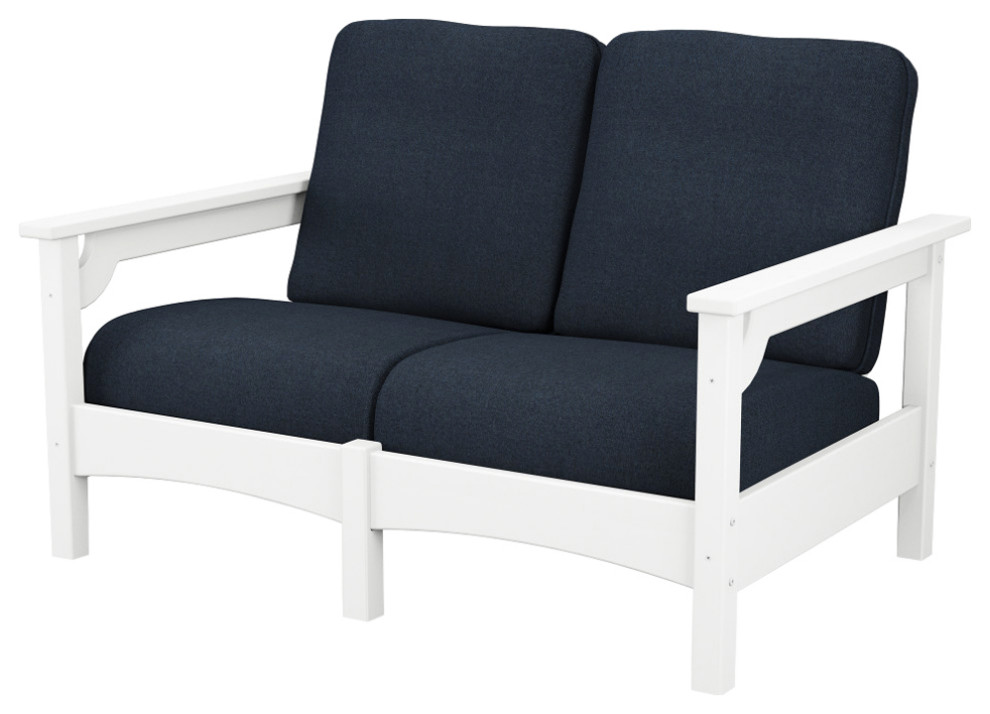 Polywood Club Loveseat   Beach Style   Outdoor Loveseats   by POLYWOOD  Houzz