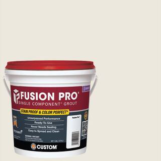 Custom Building Products Fusion Pro #381 Bright White 1 gal. Single Component Stain Proof Grout FP3811-2T