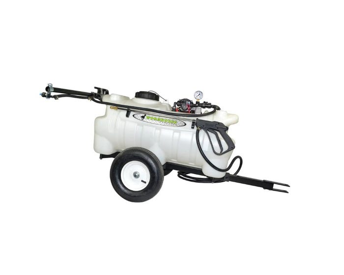 Green Leaf Deluxe Trailer Sprayer， 25 Gallon - LG25DTS