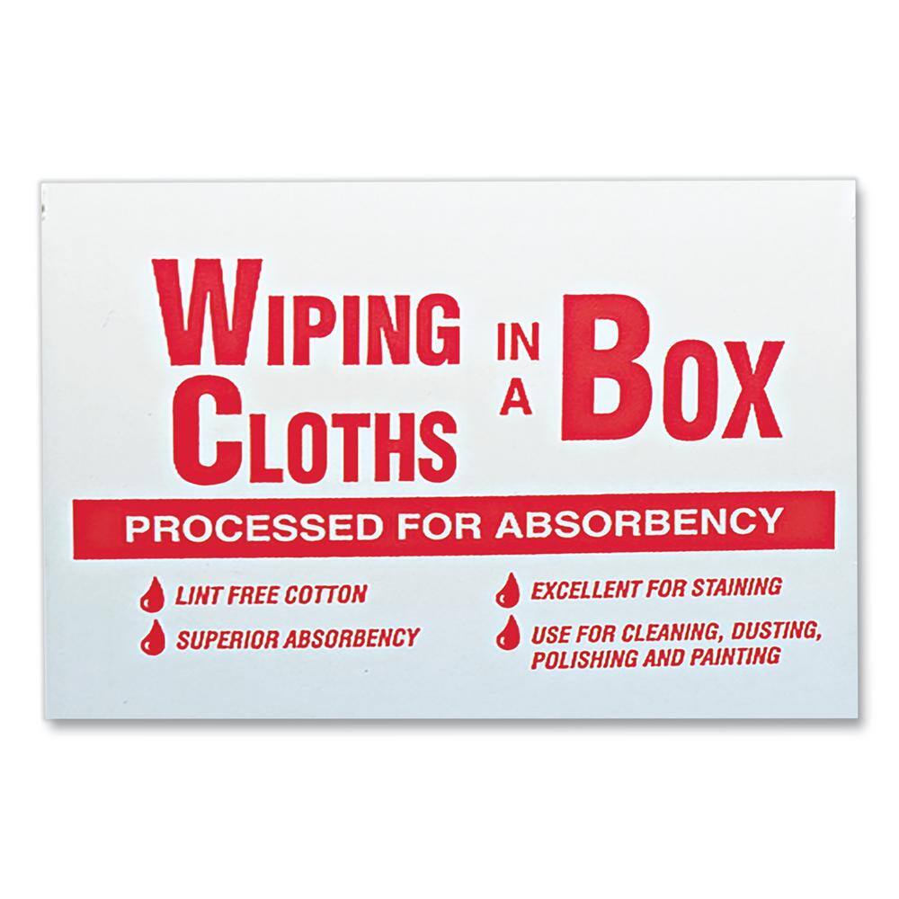 General Supply Multipurpose Reusable Cotton Wiping Cloths in White (5 lbs.Box) UFSN205CW05