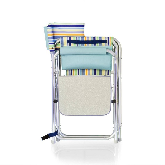 Picnic Time Stripes Sports Chair St Tropez Collection