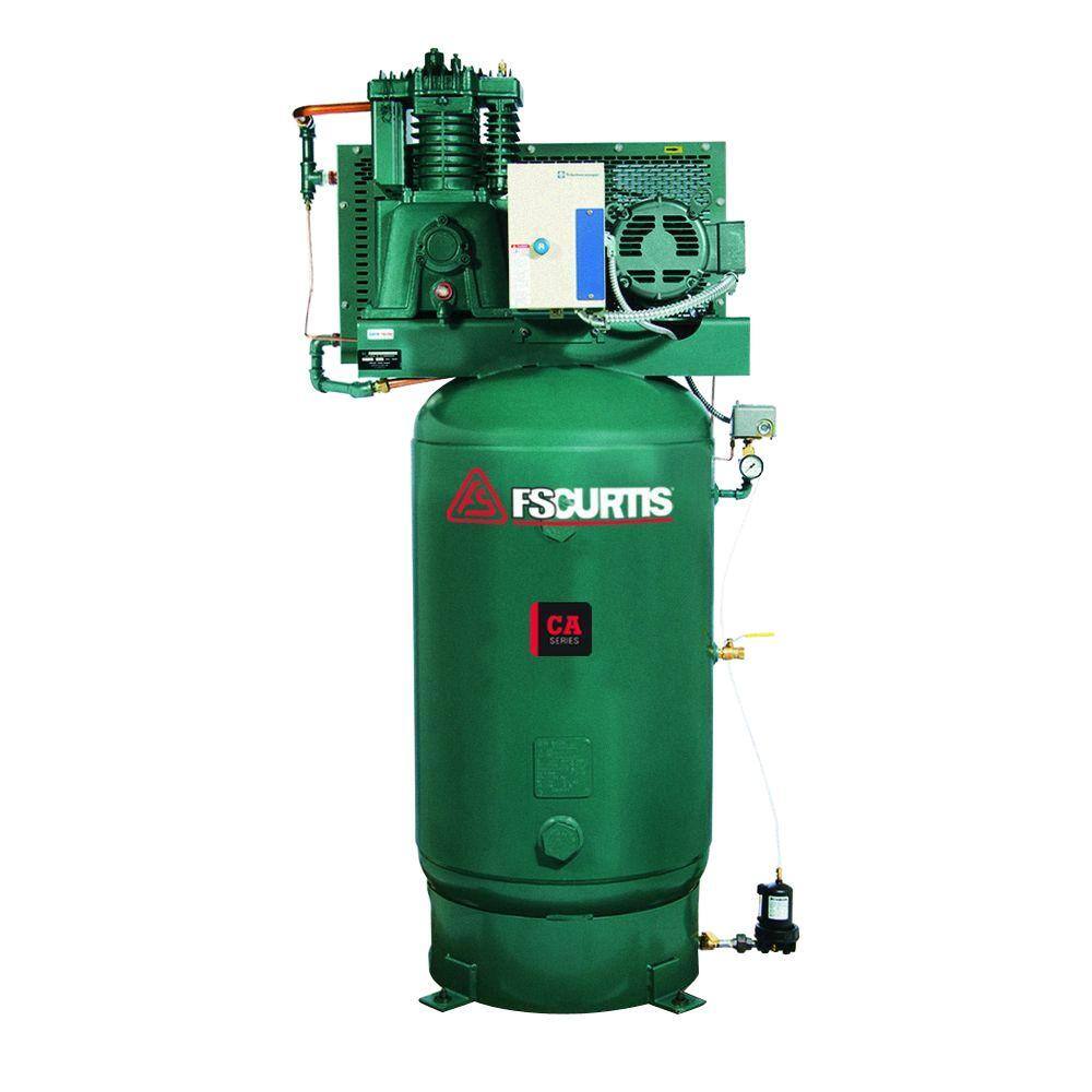 FS-Curtis 80 Gal. 7.5 HP 230-Volt 1-Phase Electric UltraPack Air Compressor FCA07E57V8U-A2L1XX