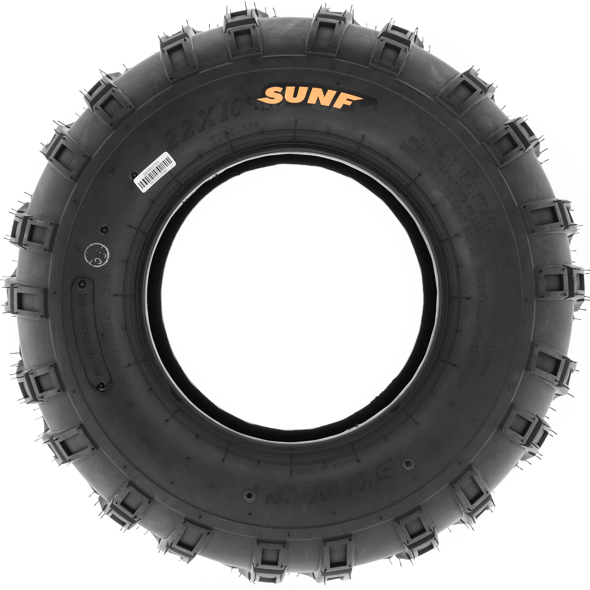 SunF ATV Tires A028 22x10-10 22x10x10 6 PR (Single)