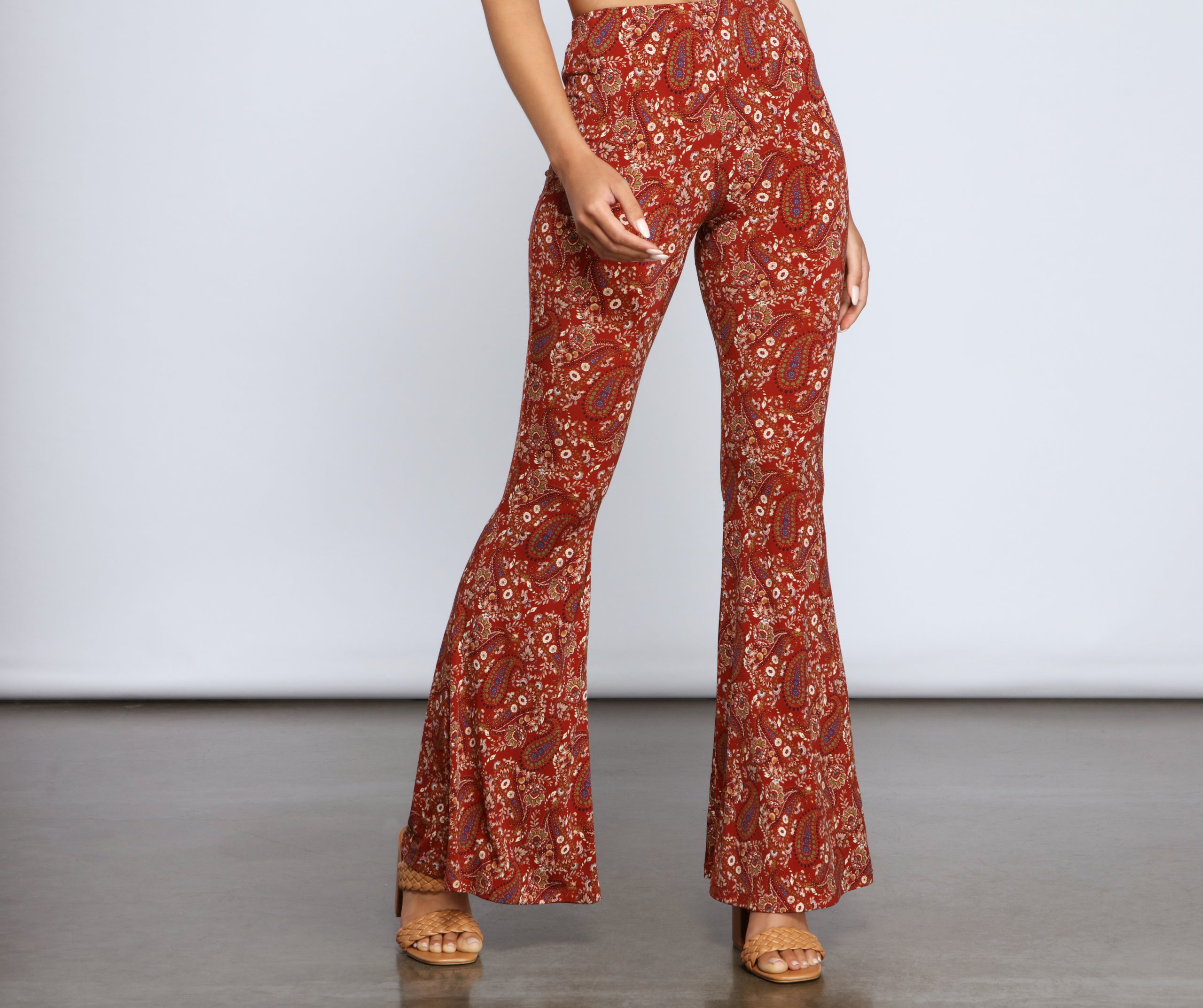 Paisley Chic High Waist Pants