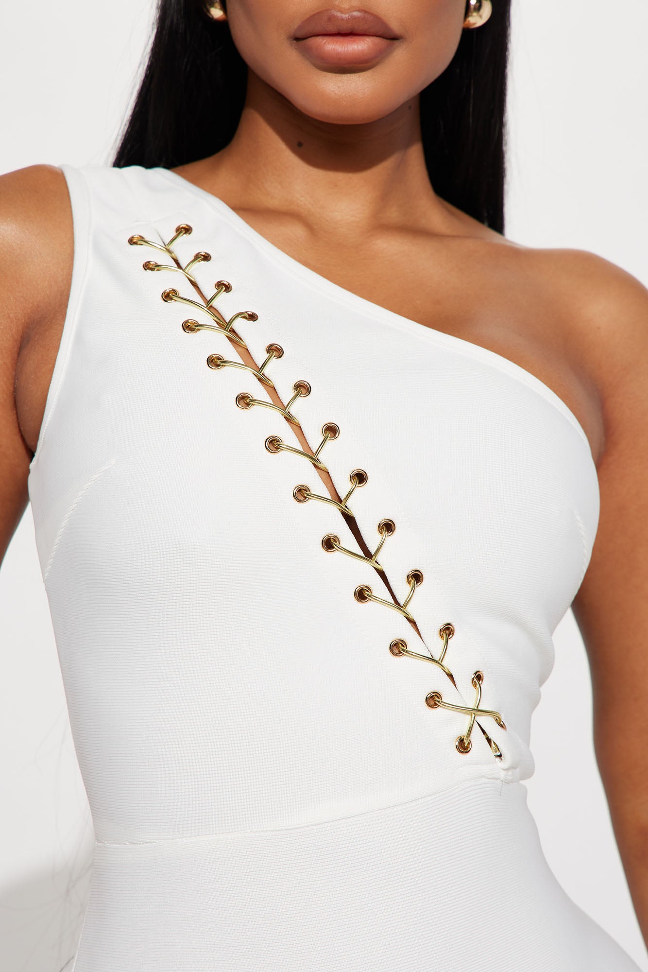 Ambitious Bandage Midi Dress - White