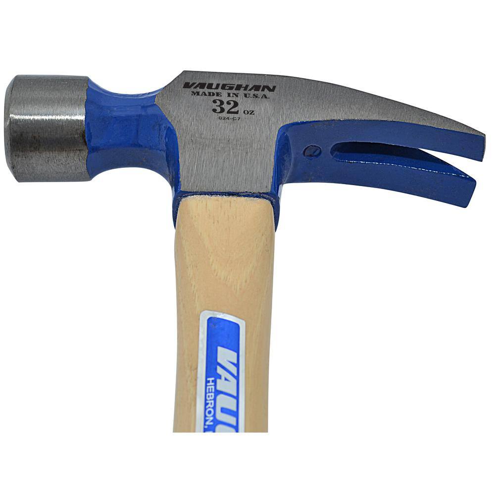 Vaughan 32 oz. Carbon Steel Smooth Face Framing Hammer with 18 in. Hardwood Handle 707