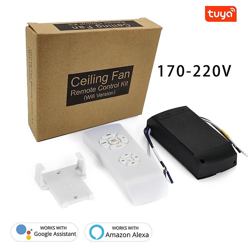 Tuya Smart Life Ceiling Fan Controller Wifi Fan Light Kit With Rf Remote Control App Speed