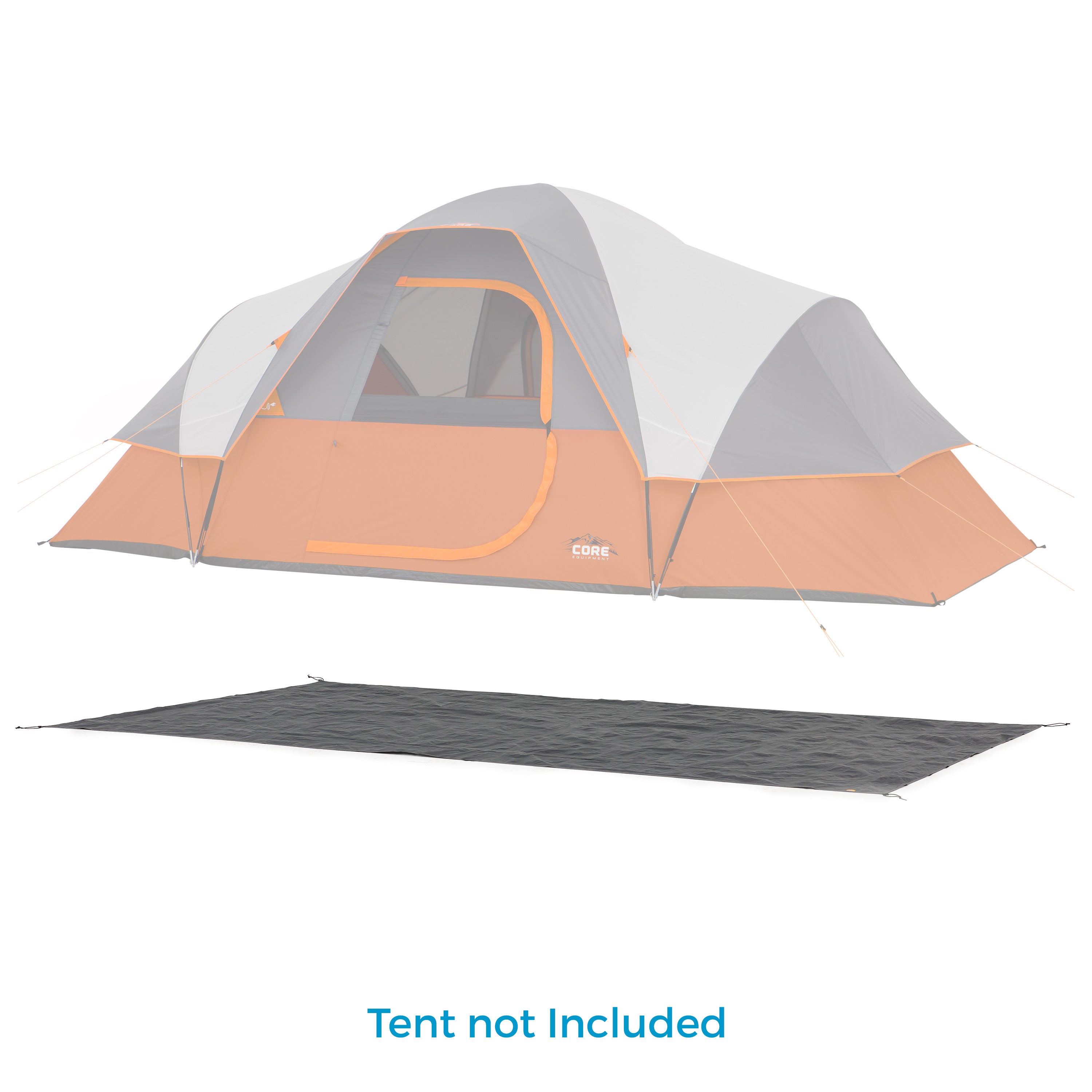 Core Equipment Footprint for 9 Person Extended Dome Tent