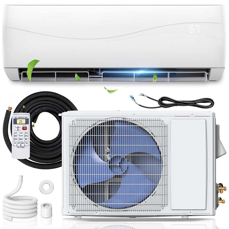 18000BTU Ductless Mini Split Air Conditioner 208-230V 19 SEER2 Wall-Mounted Inverter AC Unit with Heat Pump