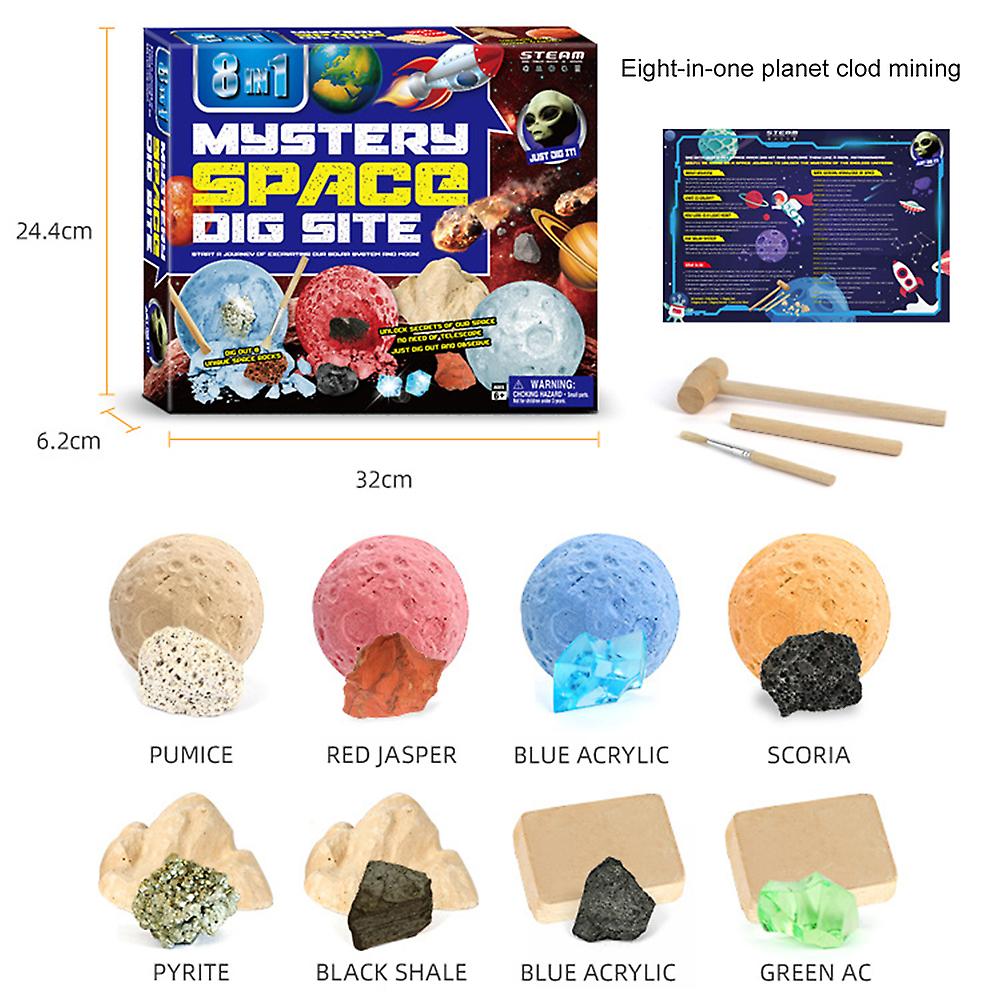 Treasure Digging Set Children Diy Creative Archaeological Digging Tool Set Educational Toy Gift Type F