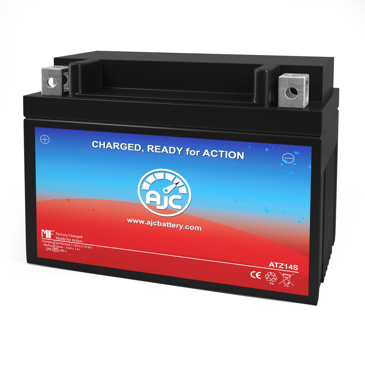 AJC ATZ14S Powersports Battery BatteryClerkcom Powersports