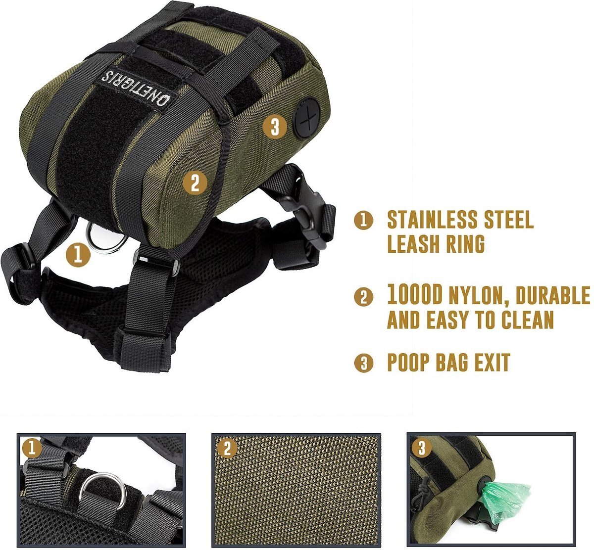 OneTigris Eureka K9 Dog Backpack