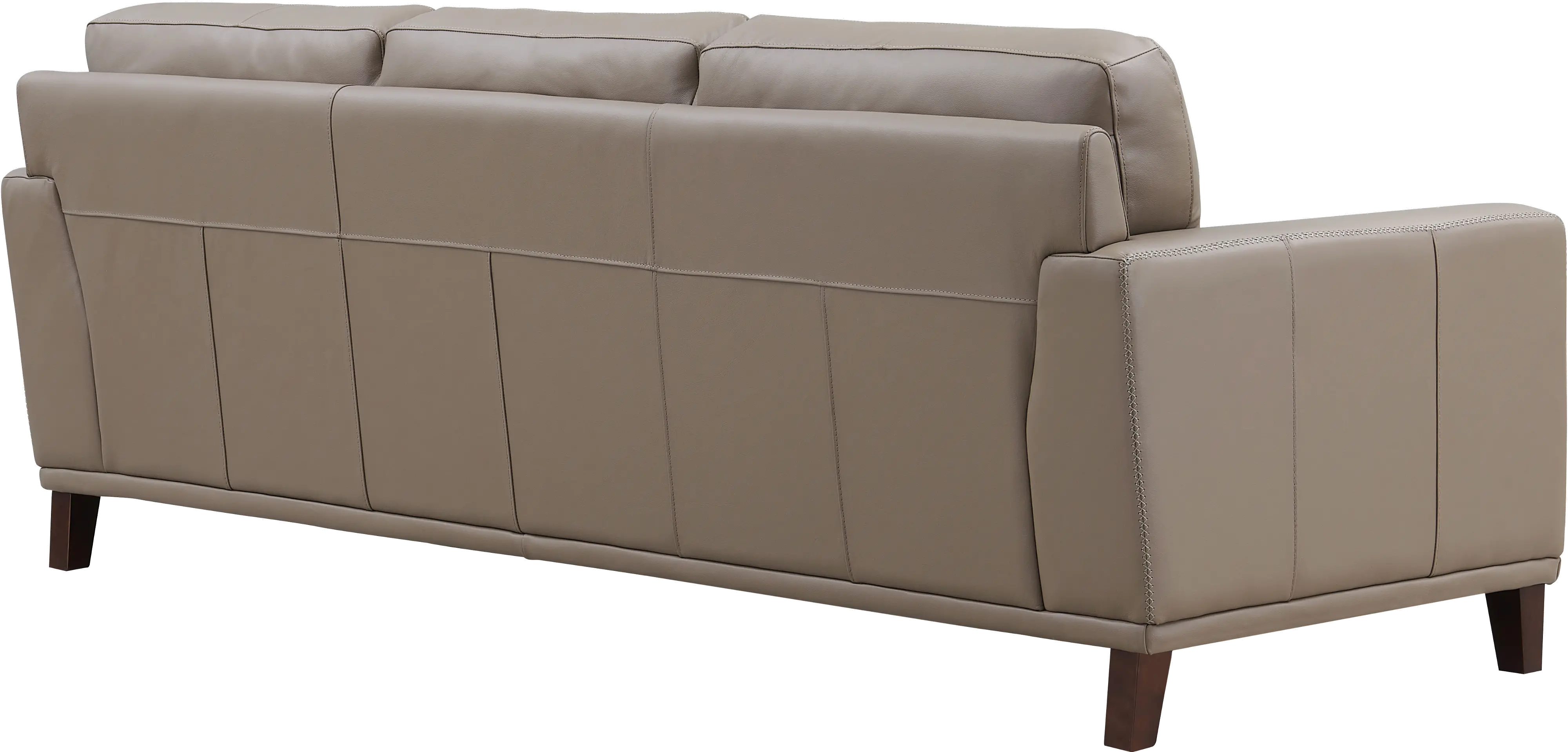 Sonoma Taupe Leather Sofa