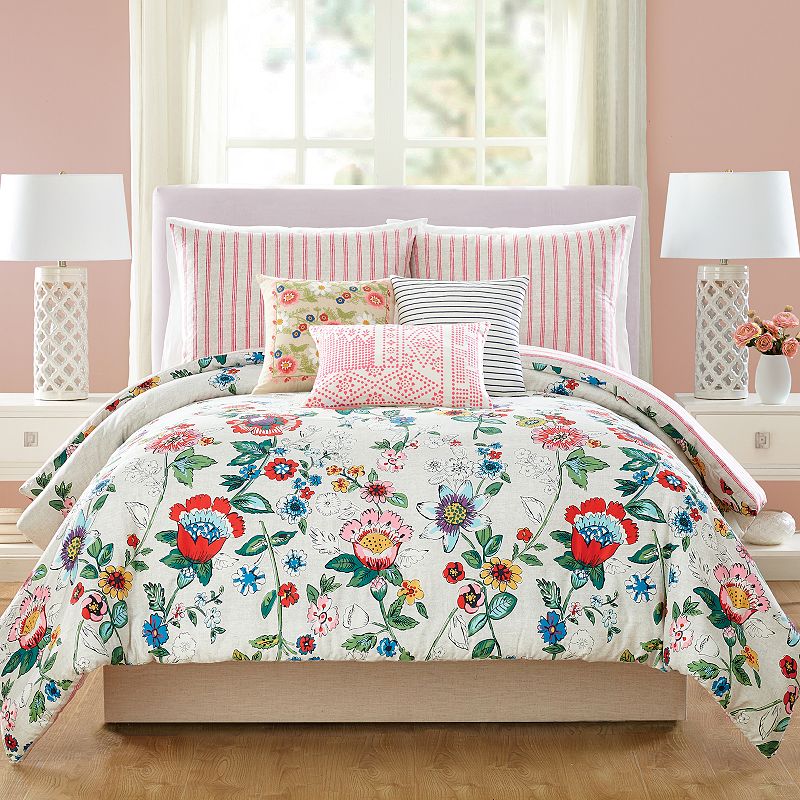 Vera Bradley Coral Floral Comforter Set