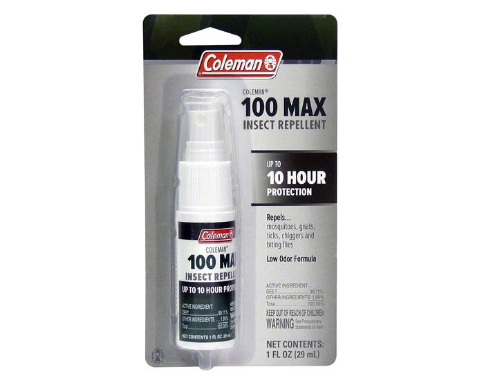 Coleman 100 Max Insect Repellent Spray， 1oz - 748