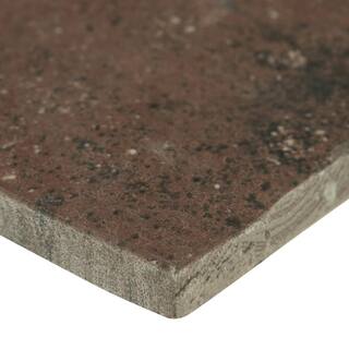 MSI Capella Red 2.25 in. x 10 in. Matte Porcelain Stone Look Floor and Wall Tile (5.15 sq. ft.Case) NCAPREDBRI2X10