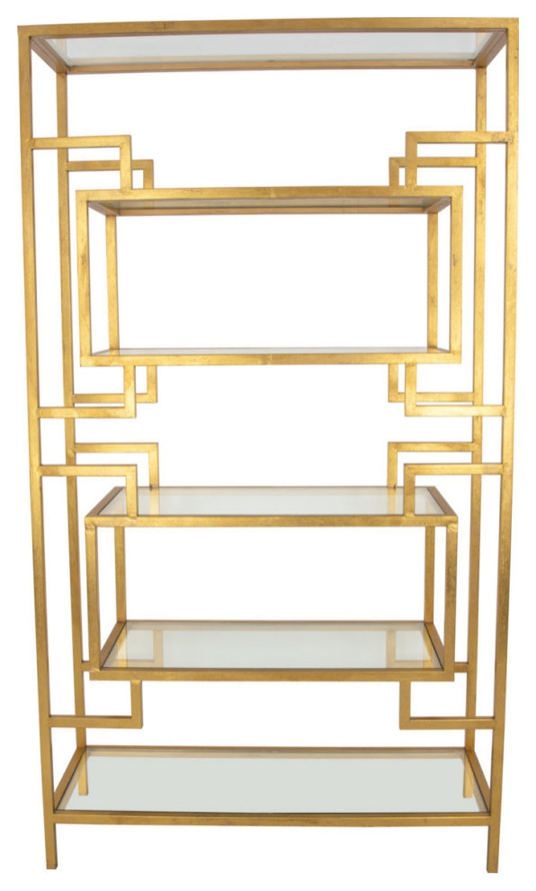 Wagner Large Gold Shelf   Contemporary   Bookcases   by Virgil Stanis Design  Houzz